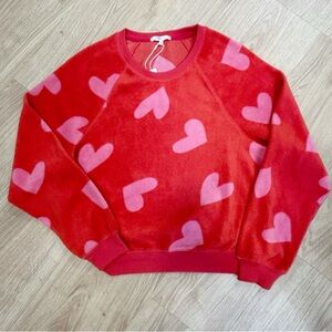 Cozy Red Heart Sweater